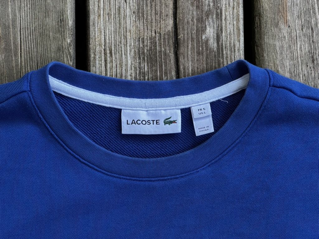 Lacoste 100% Authentic Men's Fleece Crew Neck Sweatshirt Size US L / EU 52-54 / 3 - 4 Thumbnail