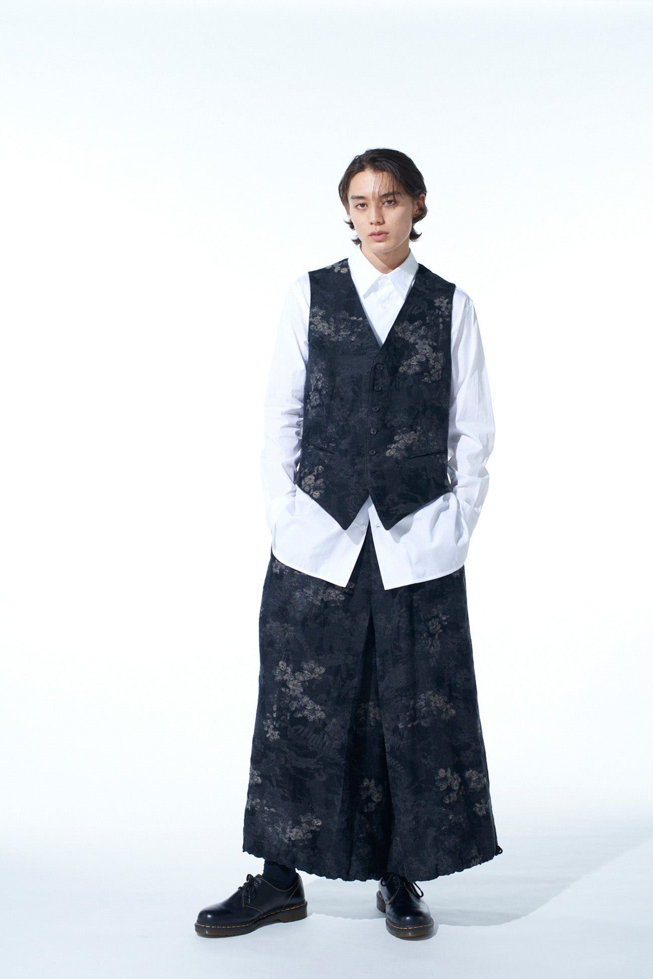 Yohji Yamamoto S'yte Yohji Yamamoto - FADED FLORAL JACQUARD VEST Size US L / EU 52-54 / 3 - 8 Thumbnail