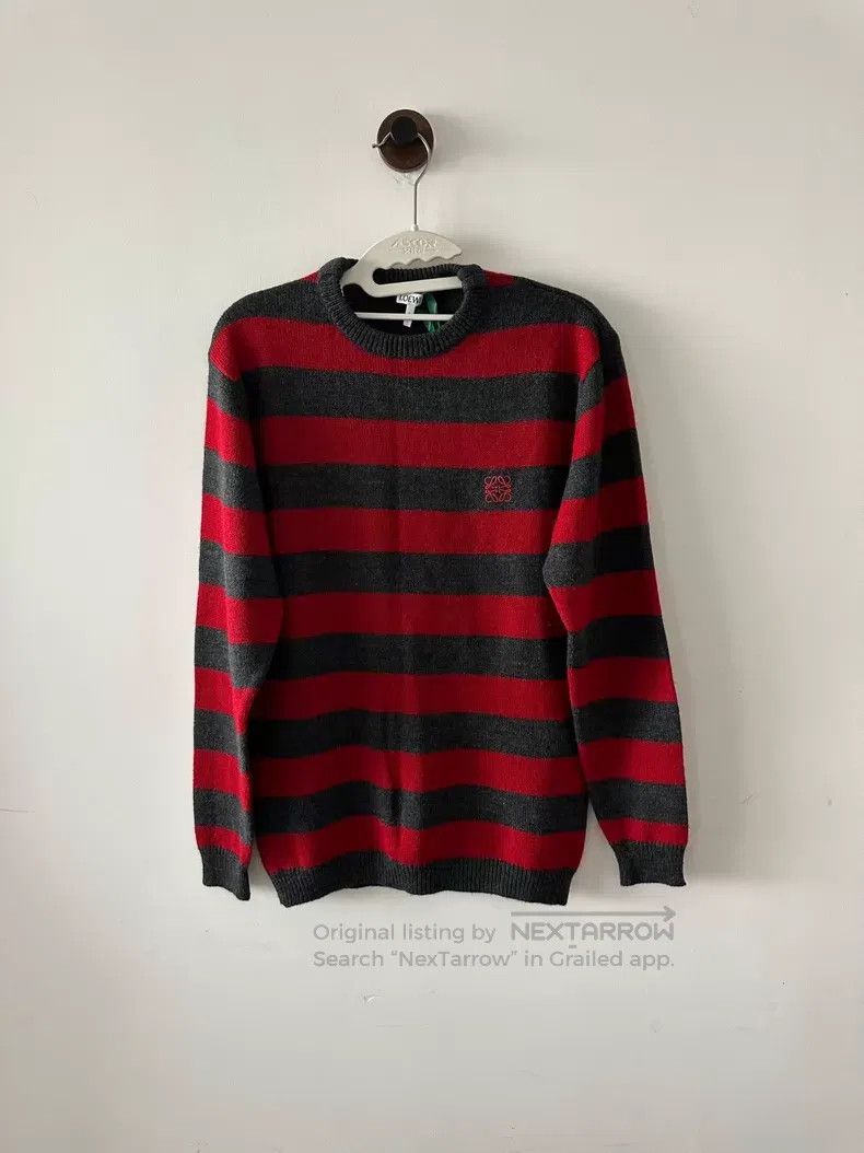Loewe Loewe Red striped embroidered sweater Size XS / US 0-2 / IT 36-38 - 1 Thumbnail