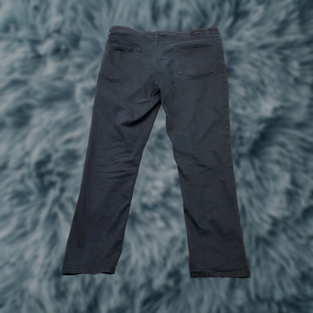 DKNY DKNY Straight Jeans Mens 38x32 Black Denim Stretch Dark Wash Jeans Mens 38 DKNY Straight Black Denim Stretch 5-Pocket Regular Fit Vintage: No Size US 38 / EU 54 - 1 Thumbnail