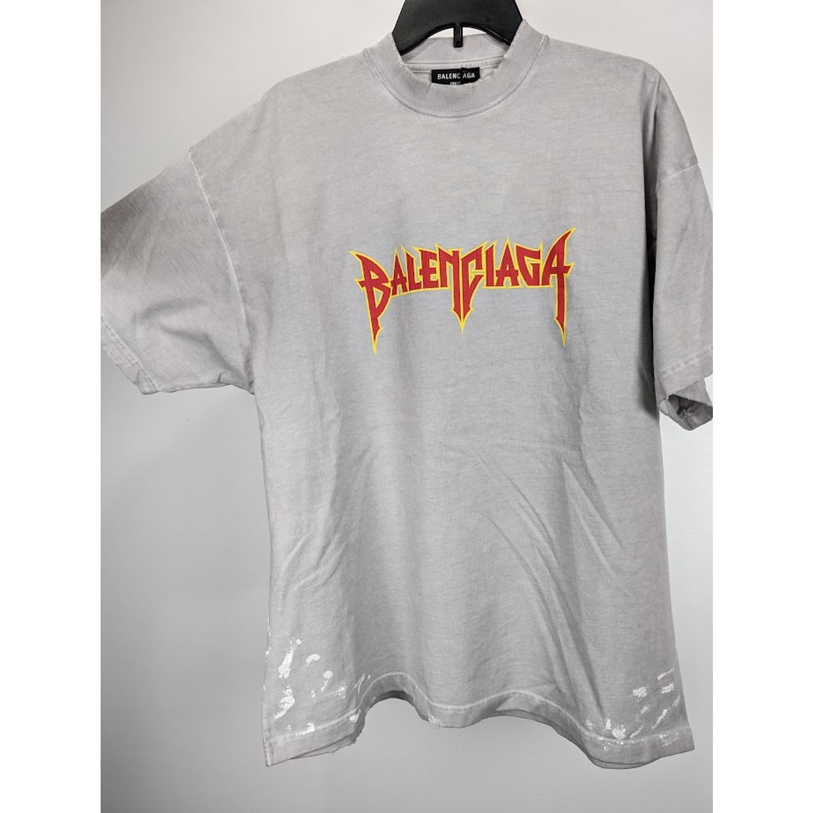 Balenciaga o1rshd1 Short Sleeve T-Shirt in Grey Size US XL / EU 56 / 4 - 8 Thumbnail