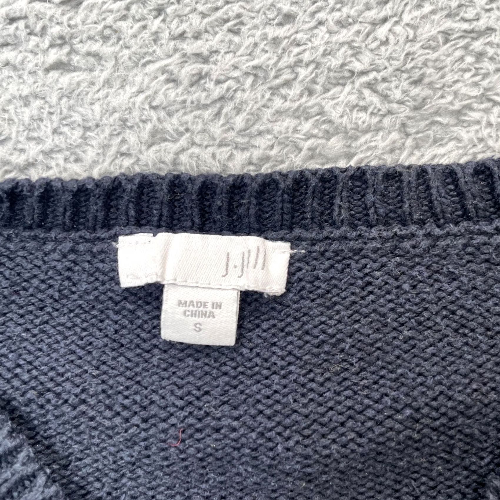 J. Jill J. Jill Scottish Terrier Sweater Womens Small Blue Crew Neck V-Neck Knit Pullover Size S / US 4 / IT 40 - 3 Thumbnail