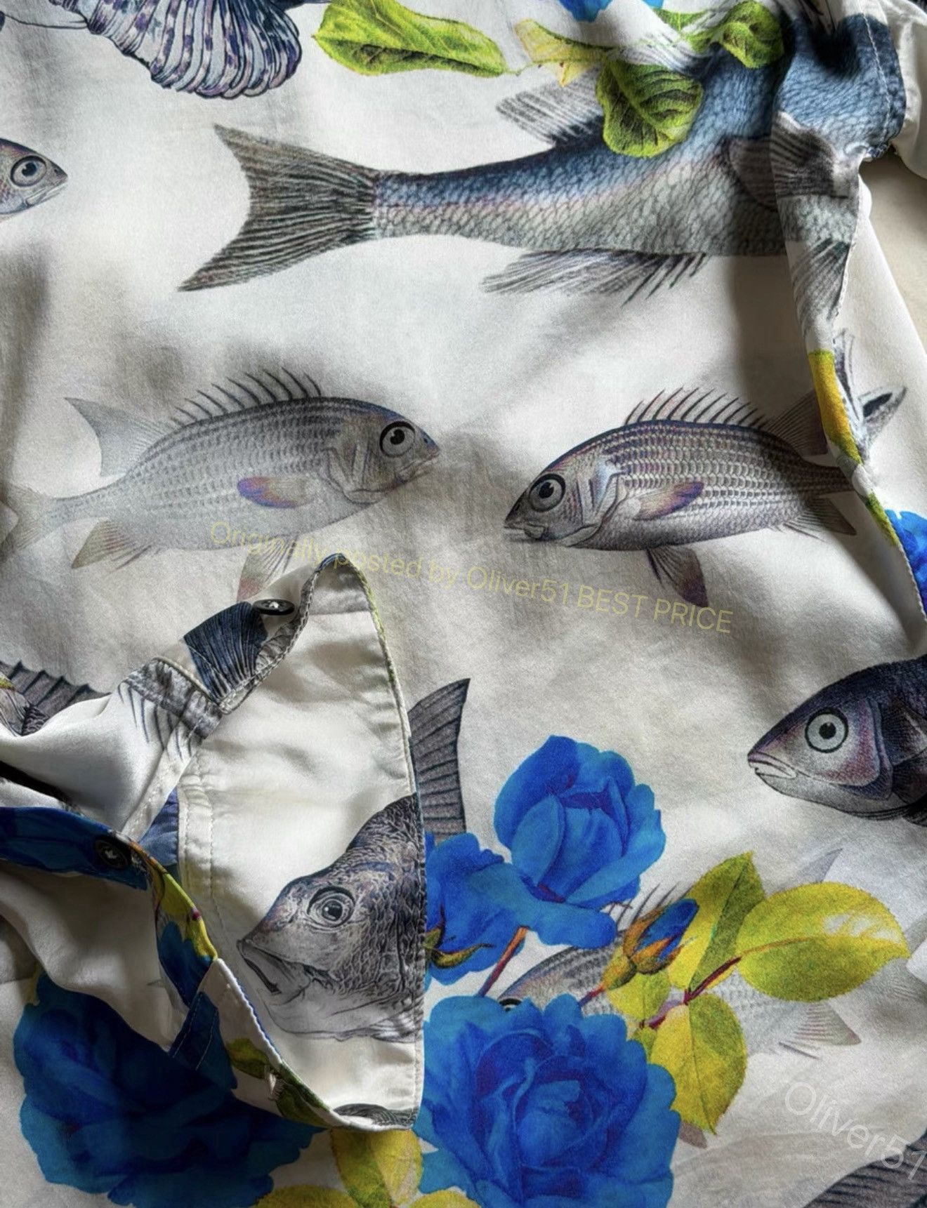 Geoffrey B. Small Geoffrey B. Small GBS aquarium fish silk shirt YYYY17/2610 Size US S / EU 44-46 / 1 - 7 Thumbnail
