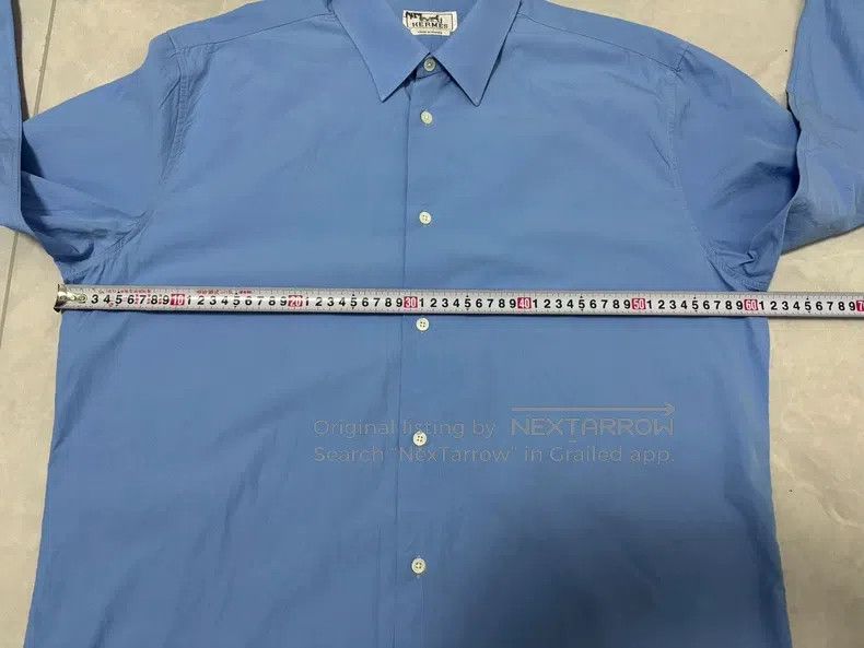 Hermes Hermes size 42 Blue Dress Shirt Size US S / EU 44-46 / 1 - 2 Thumbnail