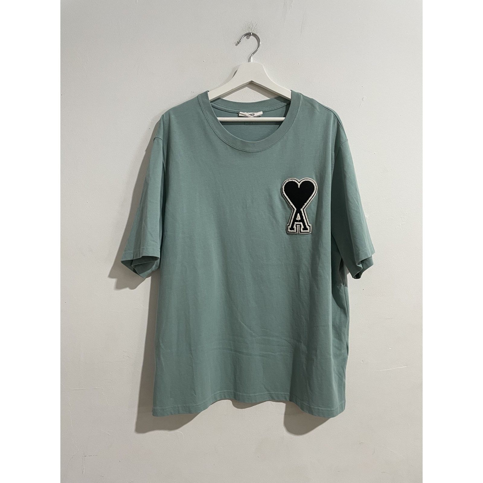 AMI Olive Green Wool Oversize Shirt | Grailed