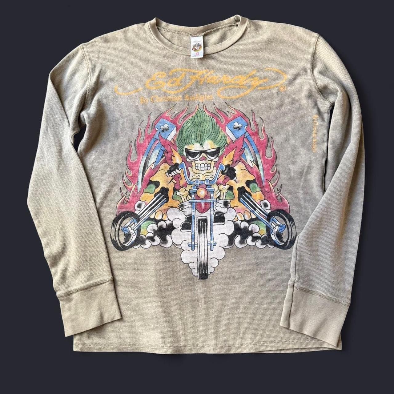 Ed Hardy Y2K Ed Hardy Long Sleeve Green Graphic Thermal Size US M / EU 48-50 / 2 - 1 Thumbnail