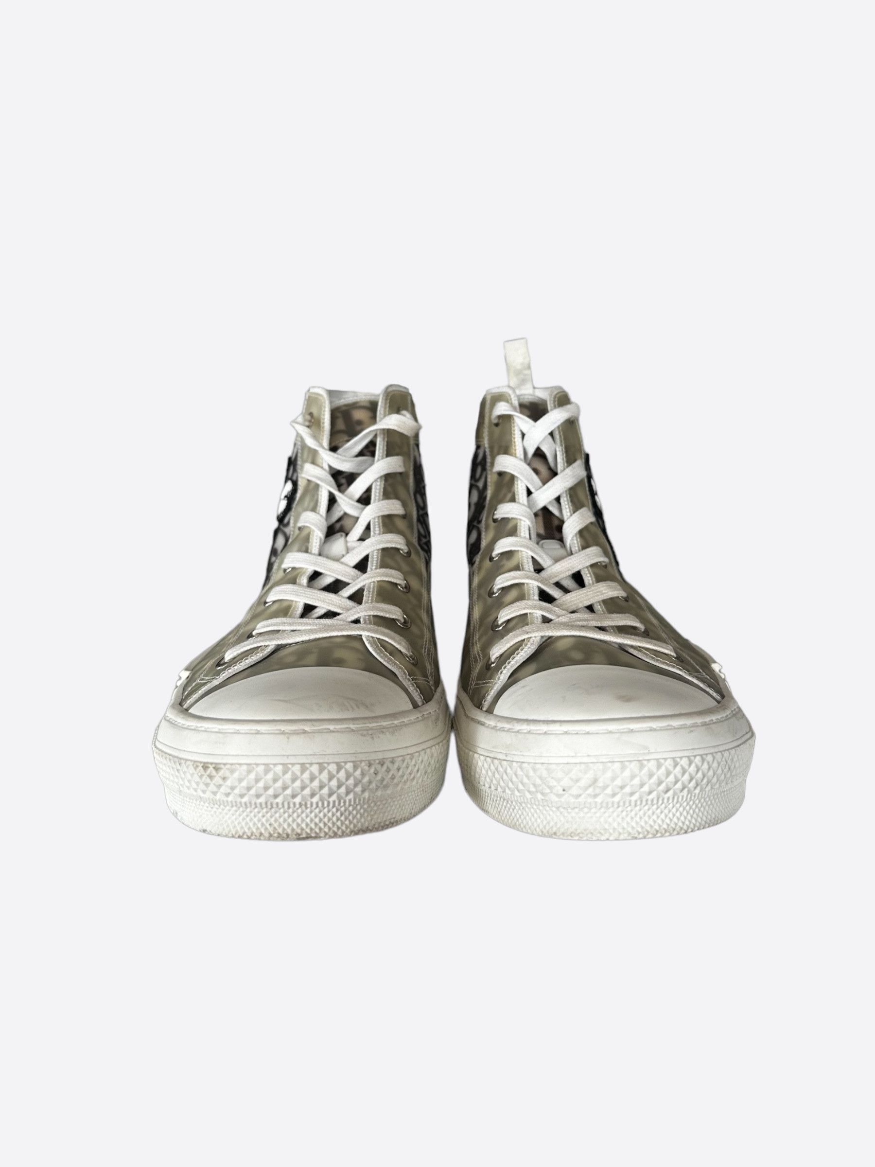 Dior Dior Stussy White & Black Bee Oblique B23 Sneakers Size US 15 / EU 48 - 2 Thumbnail