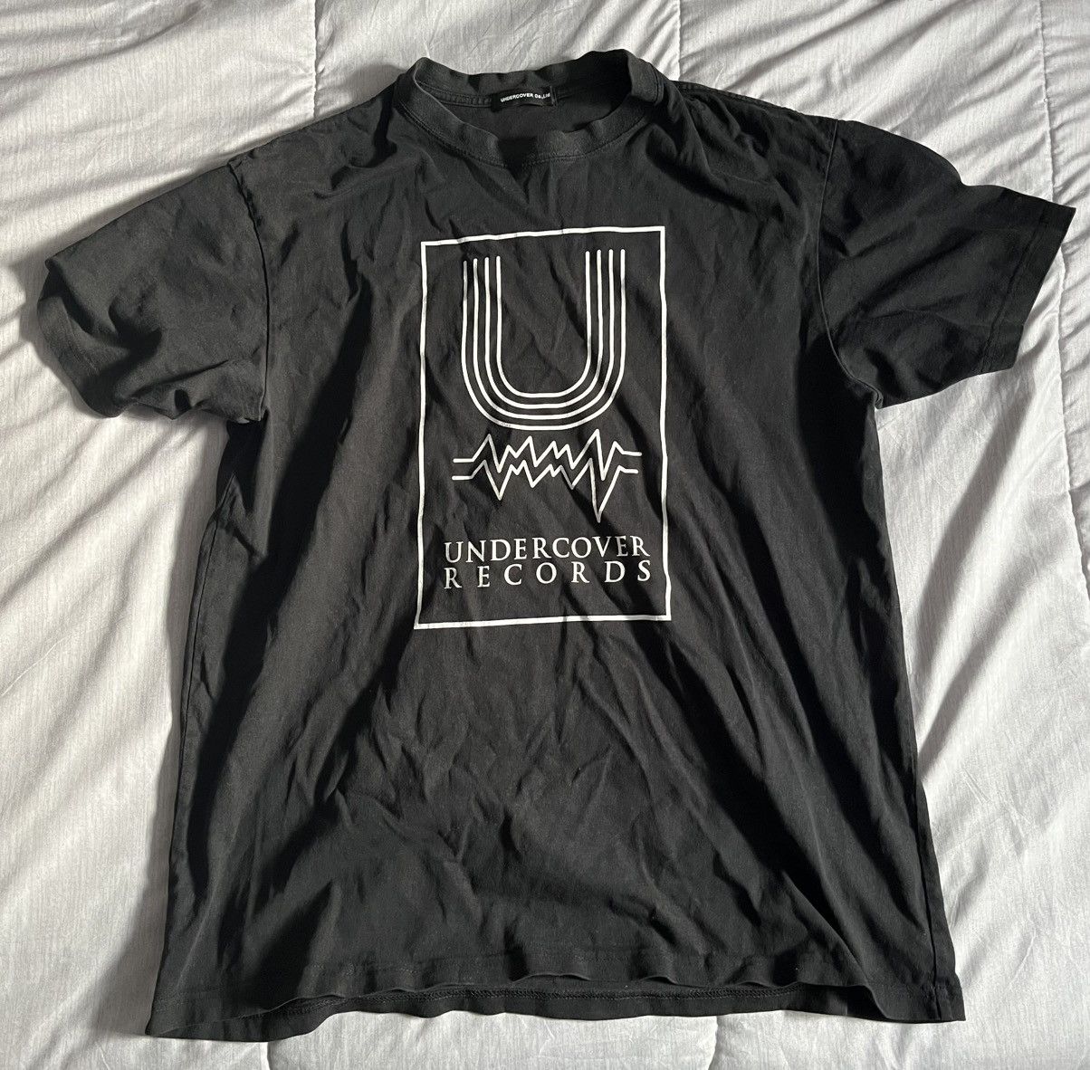 Undercover Undercover records print boxy tee | Grailed