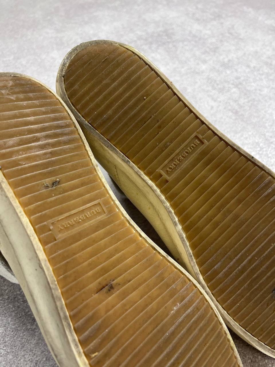Burberry Grail❗️Burberry Hi-top Leather Margiela Style Sneakers 44 Size US 11 / EU 44 - 10 Thumbnail