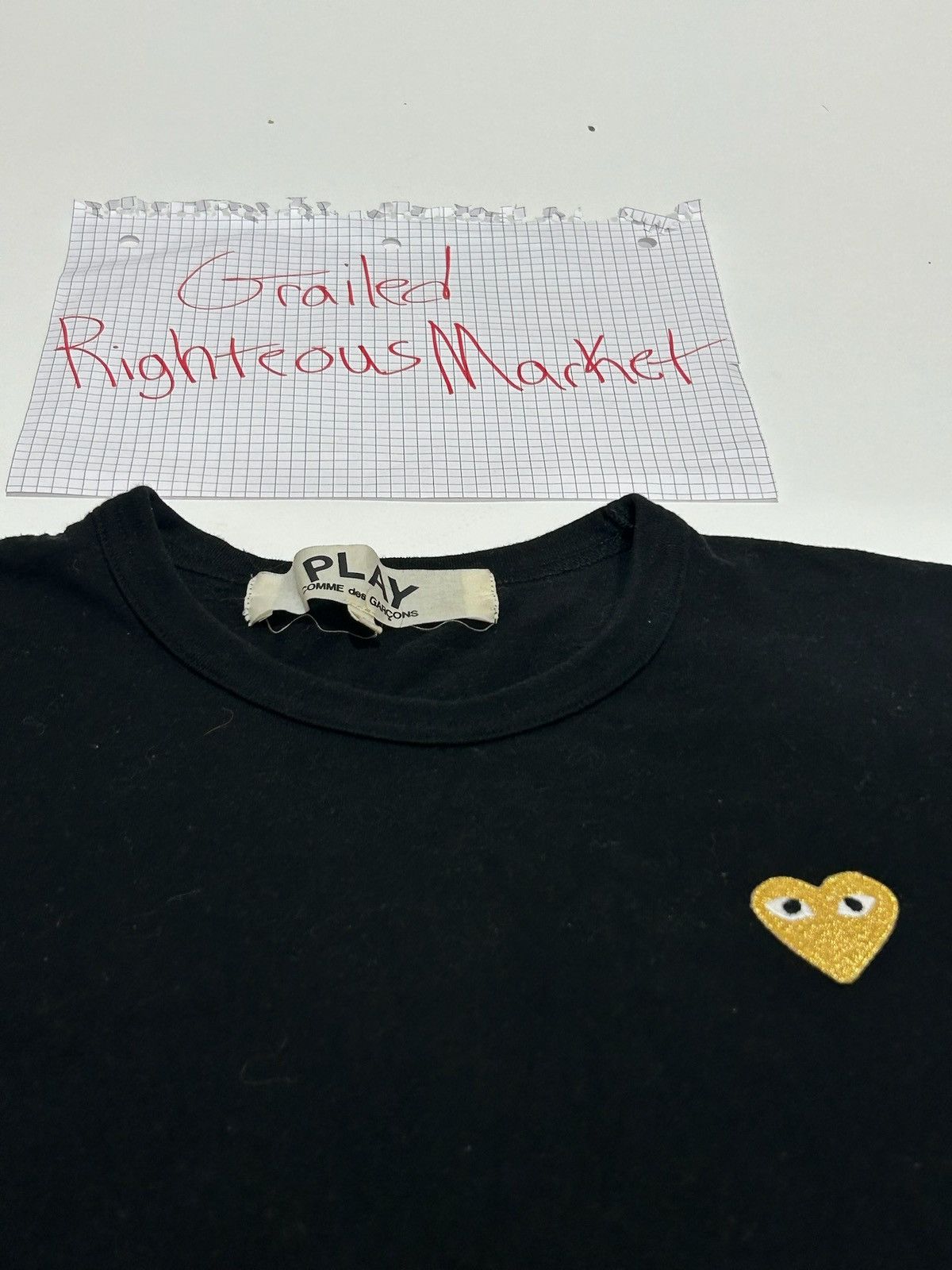 Comme des Garcons PLAY CDG Play Gold Heart Tee Size US L / EU 52-54 / 3 - 2 Thumbnail