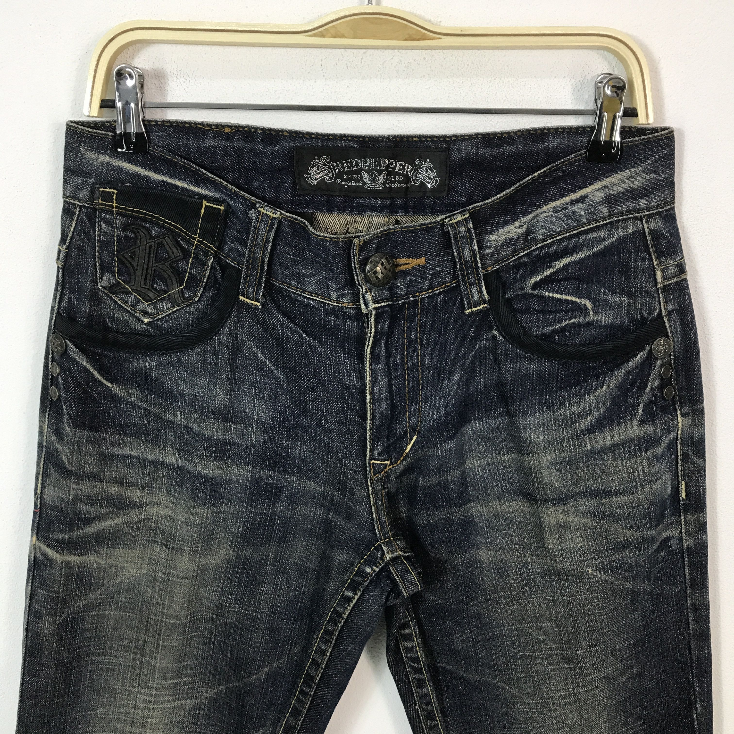 Japanese Brand red pepper Japan design Denim jeans Pants Size US 30 / EU 46 - 3 Thumbnail