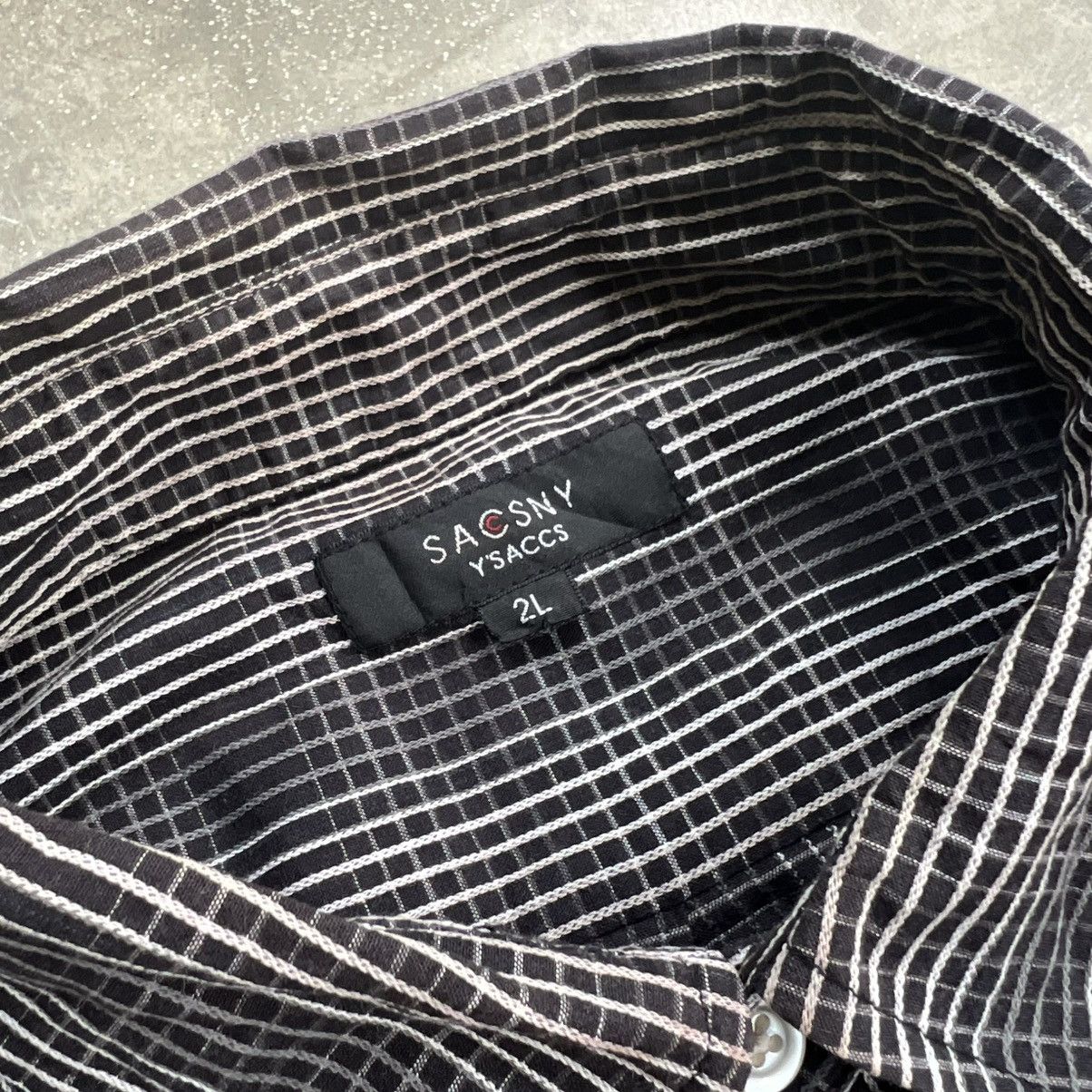 Yohji Yamamoto Vintage Sacsny by Yohji Yamamoto Gingham Long Sleeve Shirt Size US XL / EU 56 / 4 - 6 Thumbnail