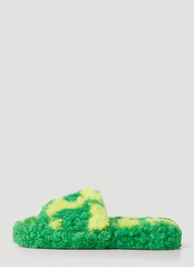 Bottega Veneta o1y0725 Slippers in Green/Yellow Size US 6 / IT 36 - 2 Thumbnail