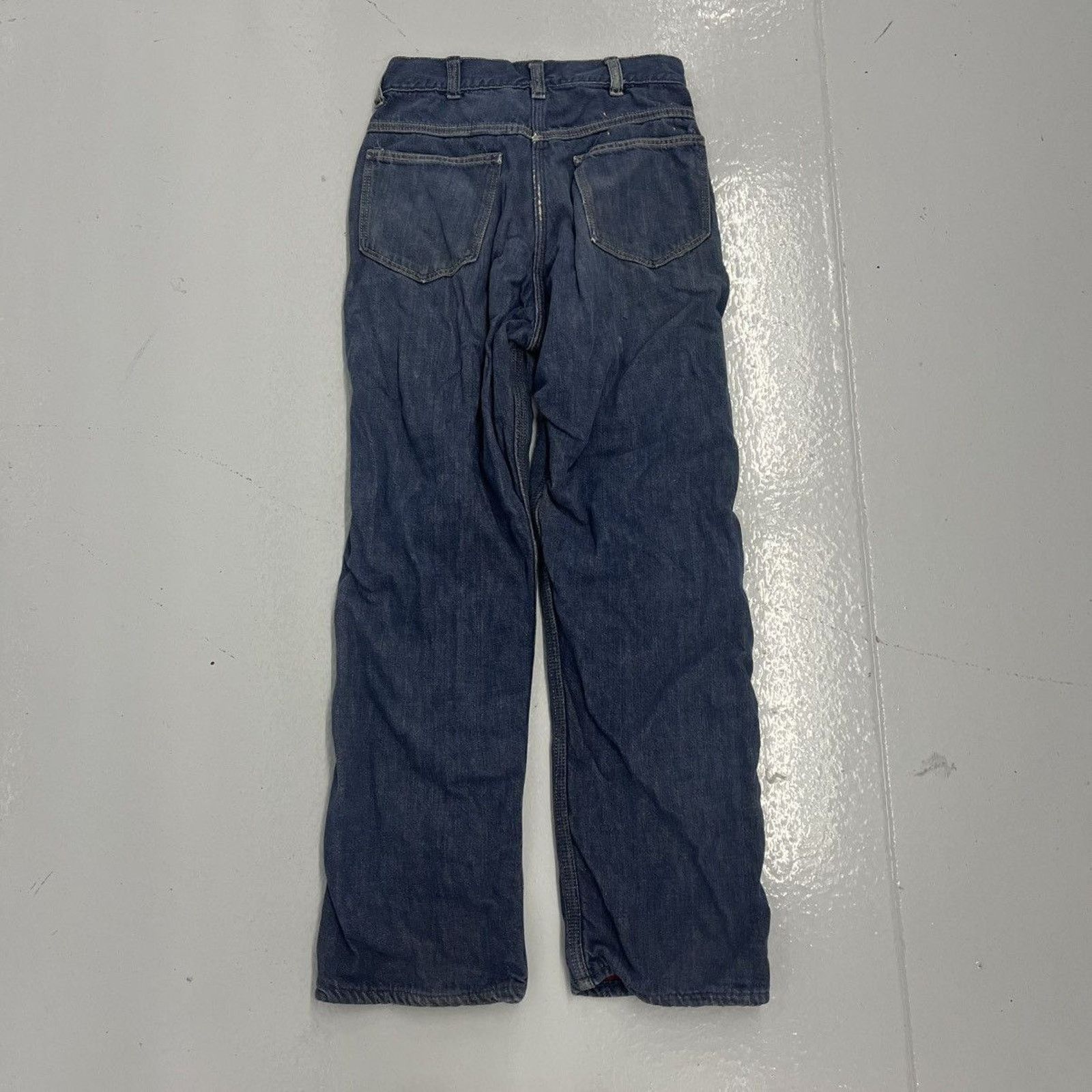 Other Vintage 60s Roy Rogers Dark Lined Workwear Jeans 24x26 Size 24" / US 00 / IT 34 - 5 Thumbnail