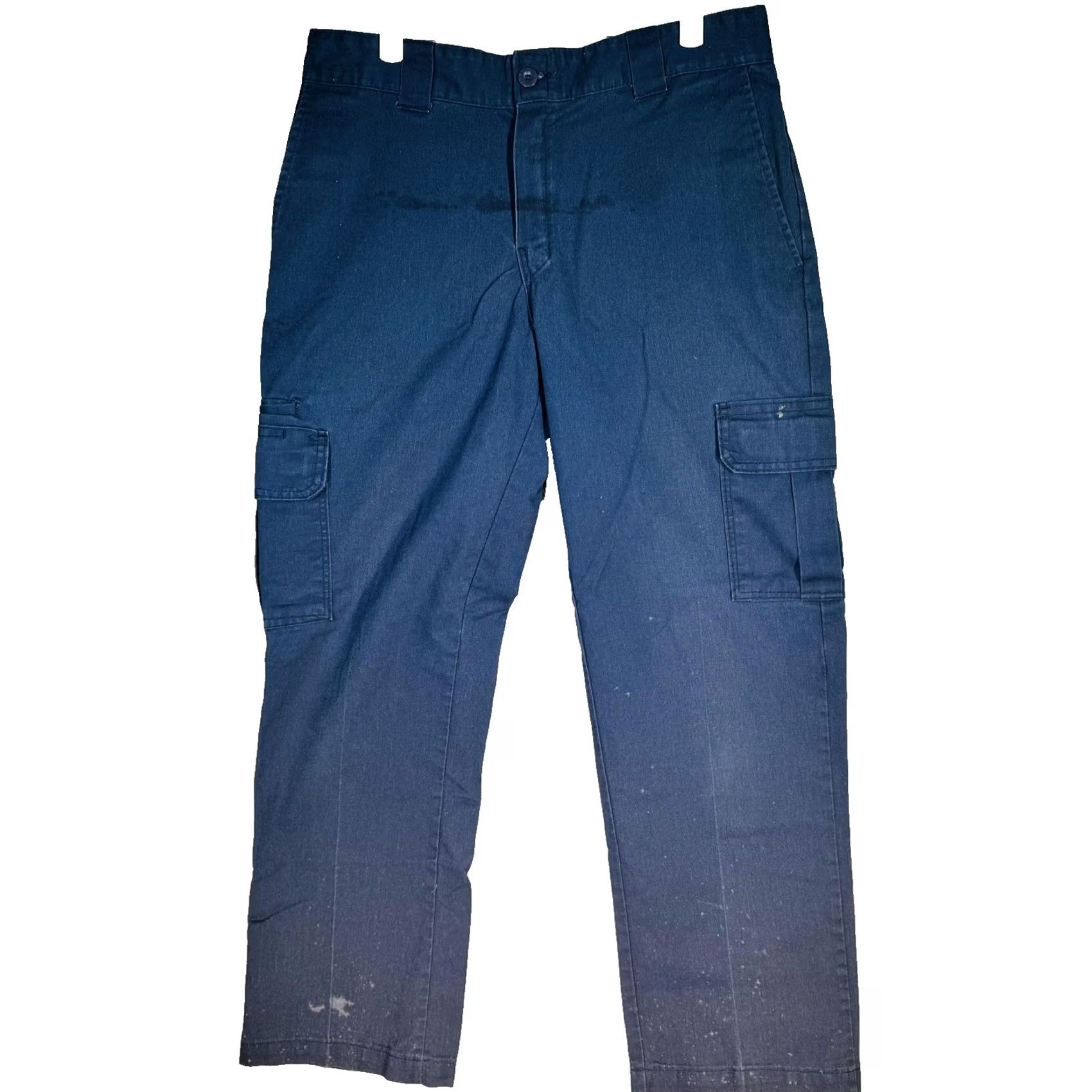 Dickies Dickies Pants Mens 34x30 Blue Cargo Regular Straight Workwear Polyester Cotton Size US 34 / EU 50 - 2 Thumbnail