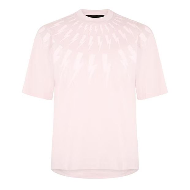 image of Neil Barrett O1G2R1Mq0424 T-Shirts In Pink, Men's (Size Medium)
