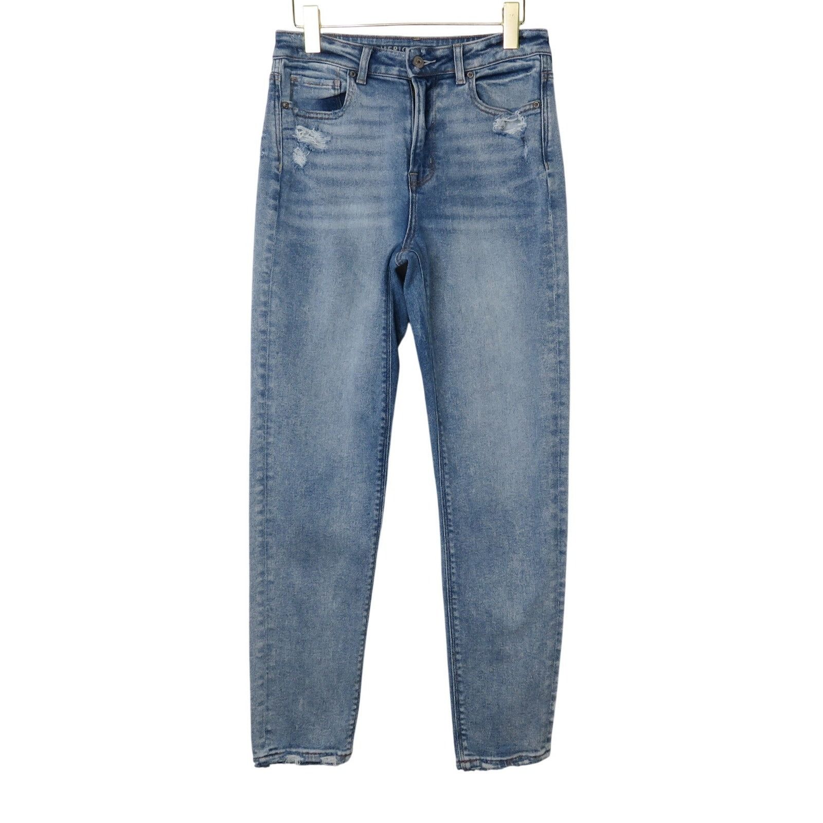 American Eagle Outfitters American Eagle Mom Jeans High Rise Straight Leg 4 Size 27" / US 4 / IT 40 - 1 Thumbnail