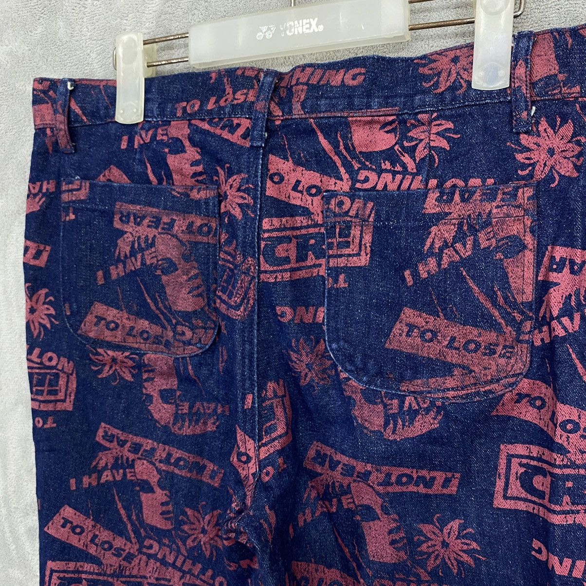 Hysteric Glamour FLARE JEANS RIMSBY FIELD FULL PRINT Size US 31 - 13 Thumbnail