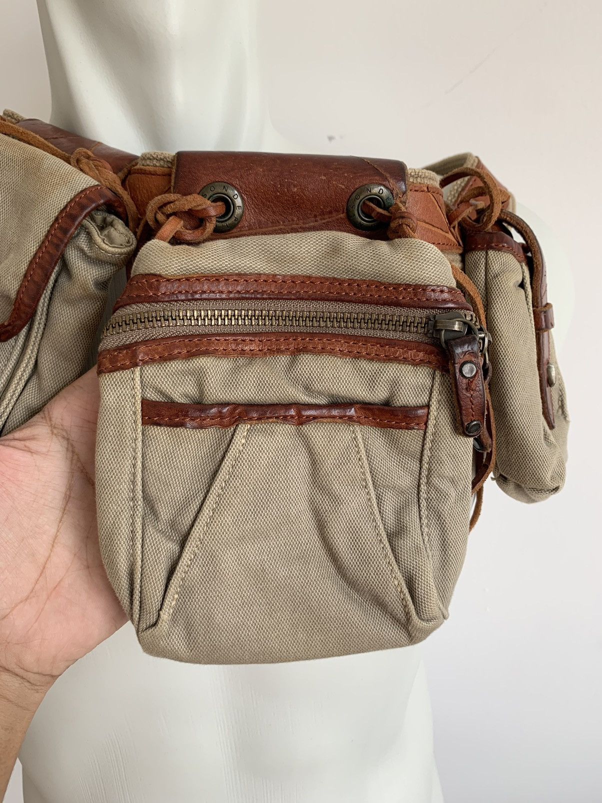 Genuine Leather Unison Dept Cargo Utility Bag Size ONE SIZE - 4 Thumbnail
