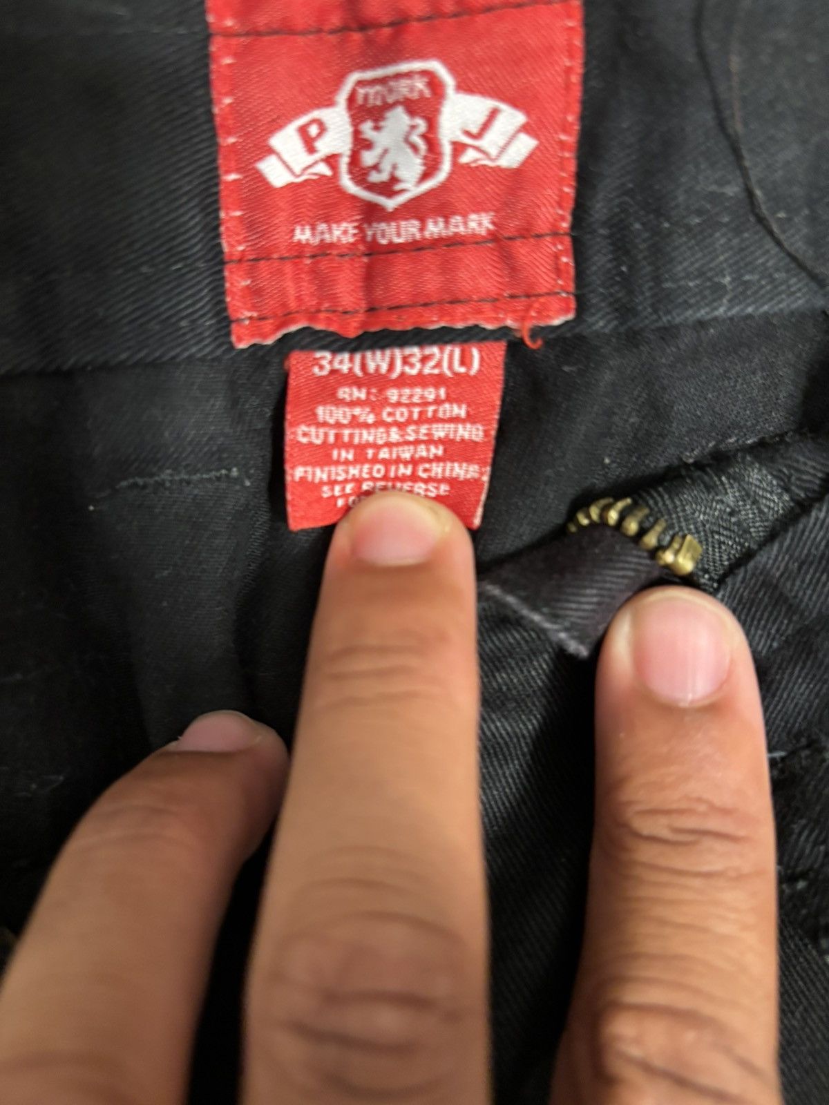 Vintage Black pants with belt Size US 32 / EU 48 - 3 Thumbnail
