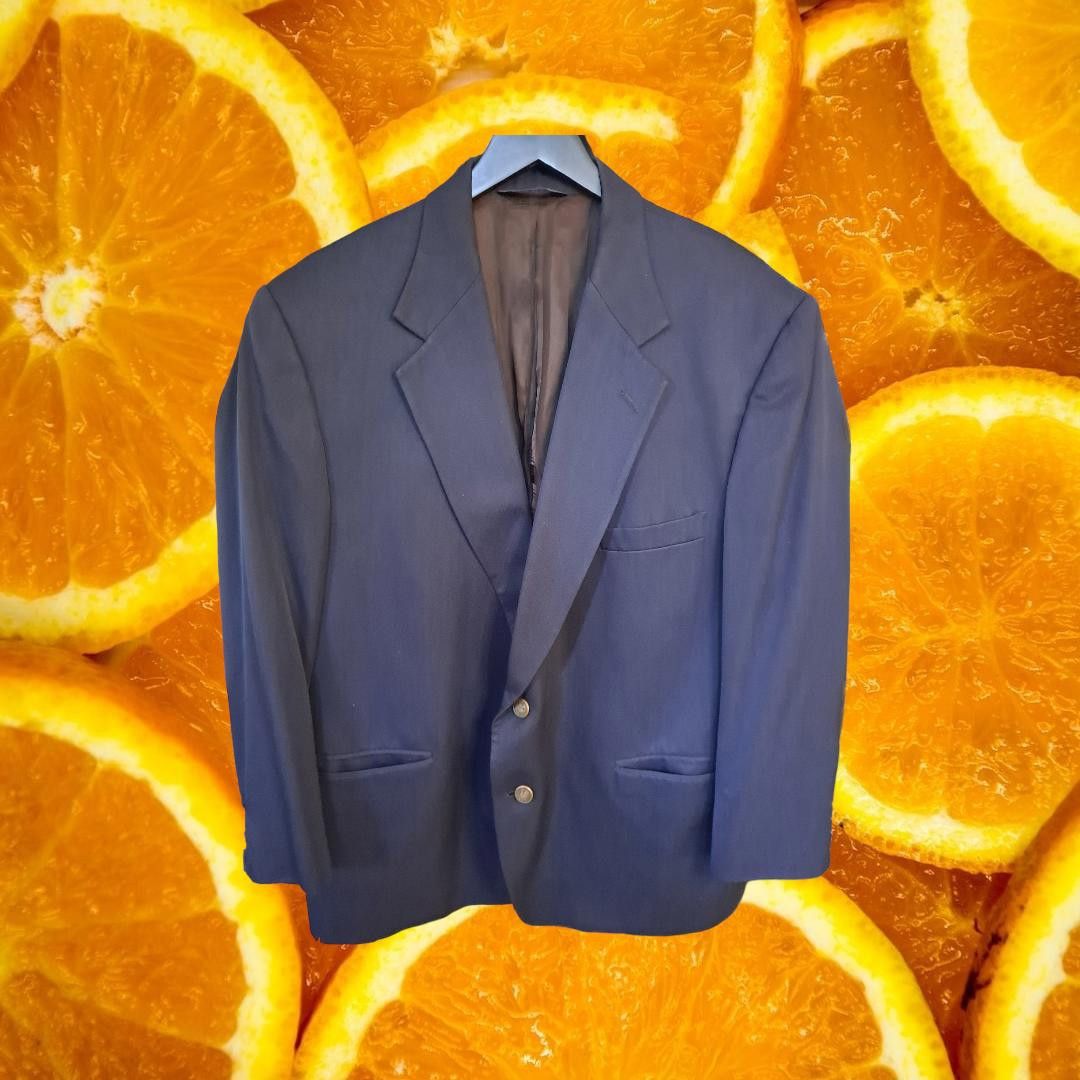 Pierre Cardin Pierre Cardin Blue Bronze Button Blazer Size 48R - 1 Thumbnail