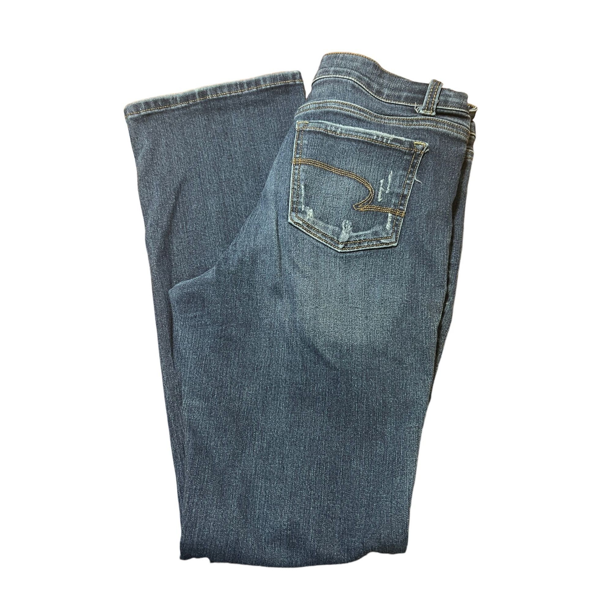 Other Time & Tru High Waist Jean Mom Jeans Light Distressing Size Size 28" / US 6 / IT 42 - 3 Thumbnail