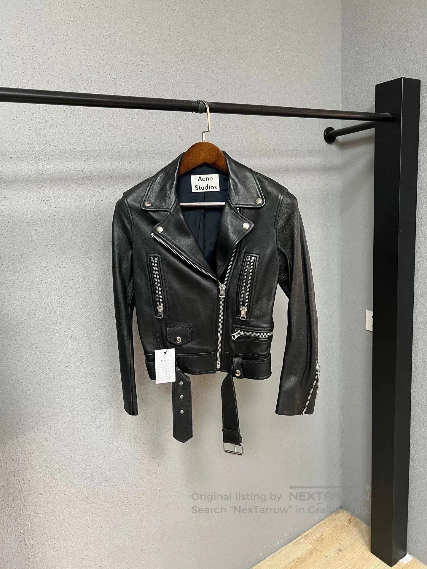 Acne Studios Acne Studios Motorcycle Leather Jacket. Size XS / US 0-2 / IT 36-38 - 1 Thumbnail