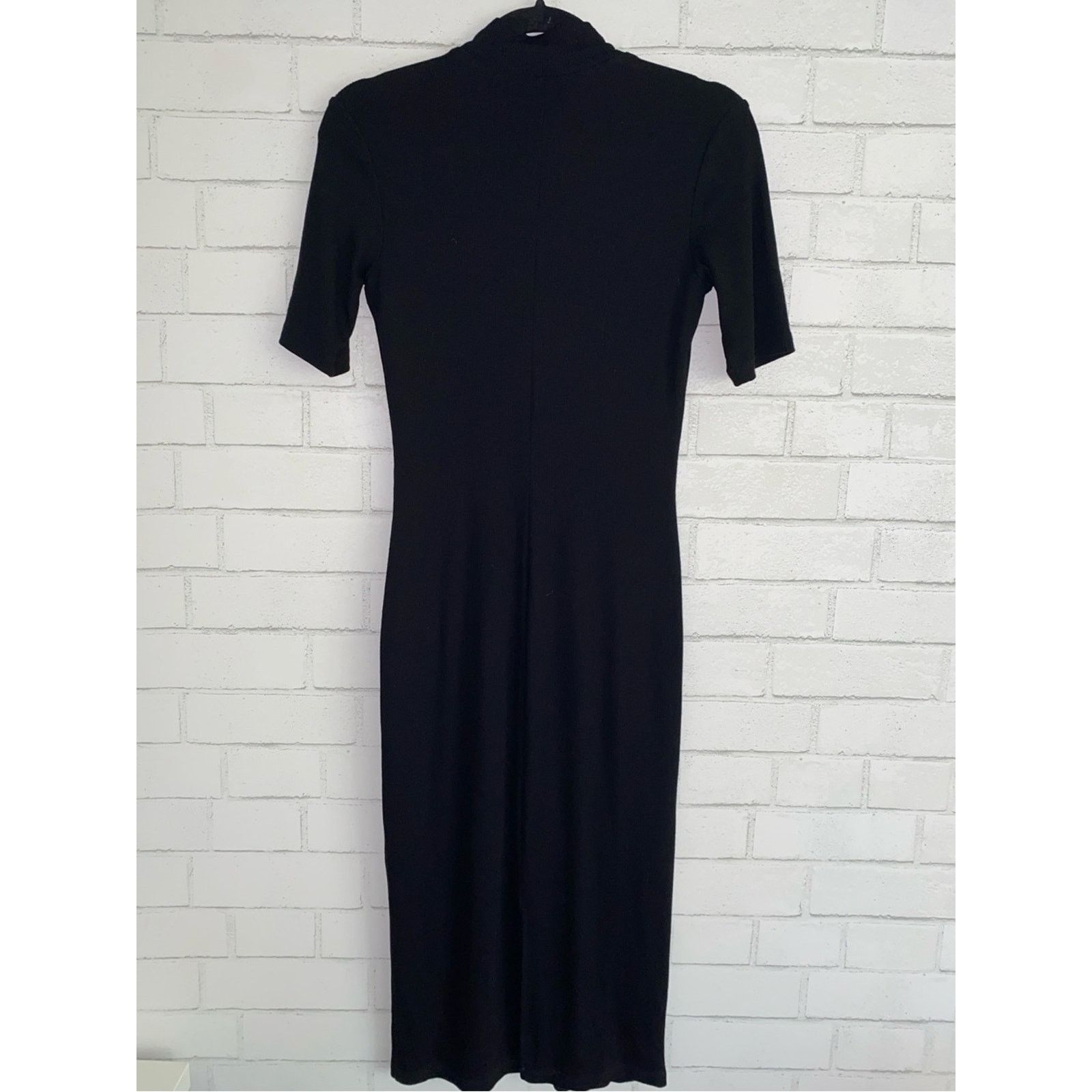 Marine Layer MARINE LAYER Lexi Rib Mock Neck Short Sleeve Dress Small Size S / US 4 / IT 40 - 14 Thumbnail