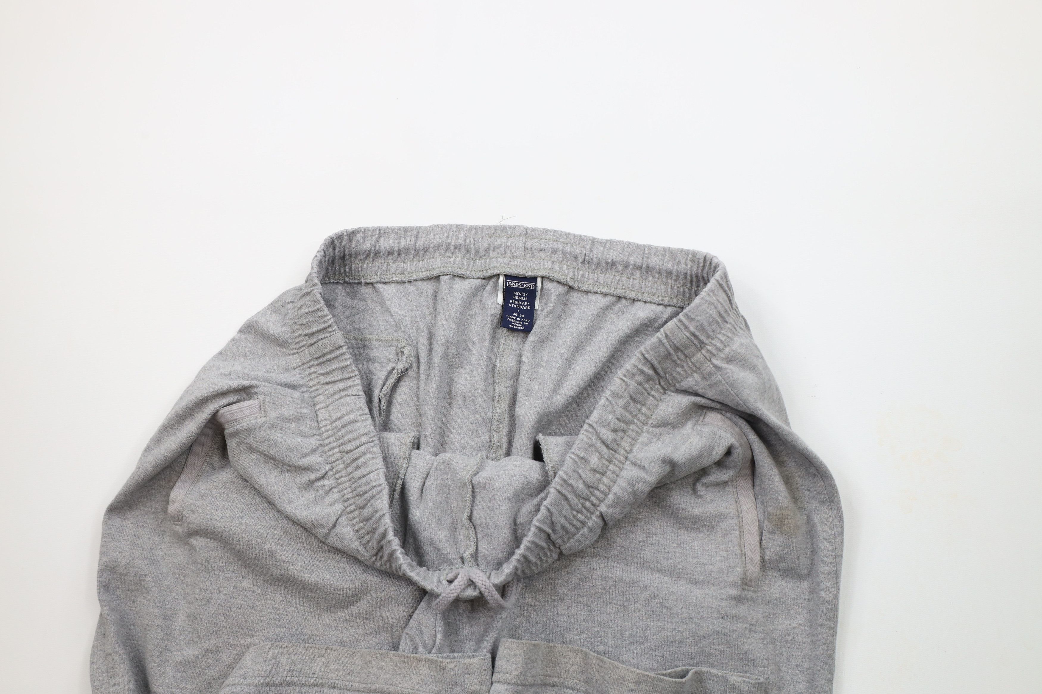 Lands' End × Vintage Vintage 90s Lands End Blank Wide Leg Jersey Knit Pants Size US 36 / EU 52 - 8 Thumbnail