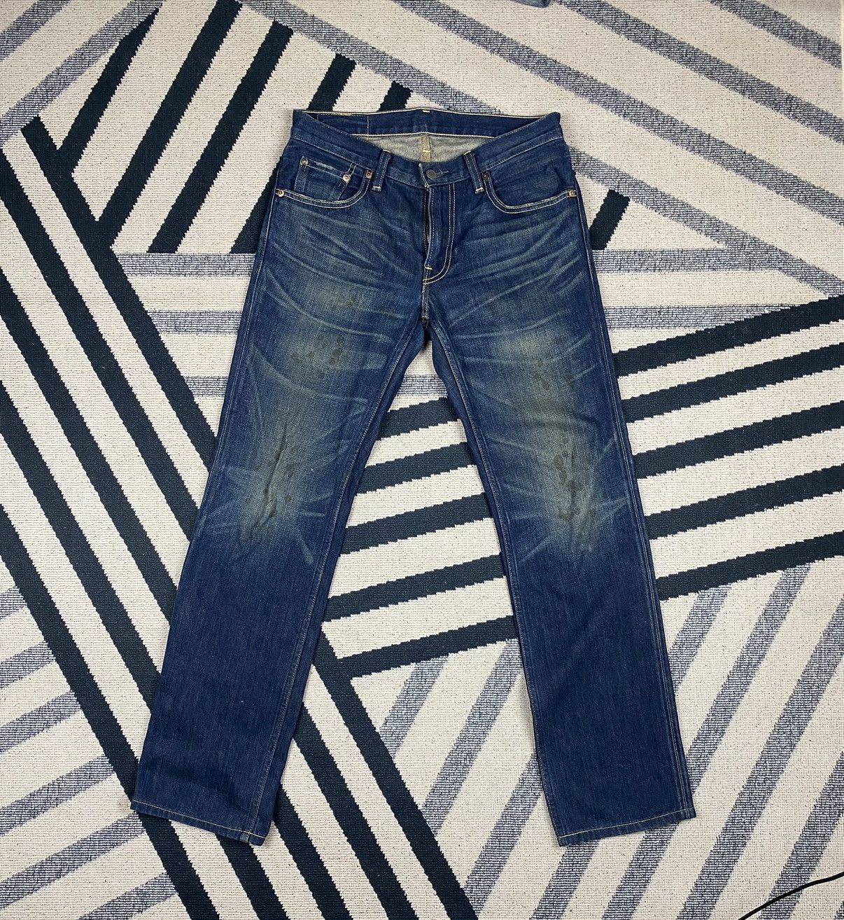 Levi's × Vintage Vintage Levis 502 Selvedge Faded Dirty Jeans Size US 29 - 2 Thumbnail