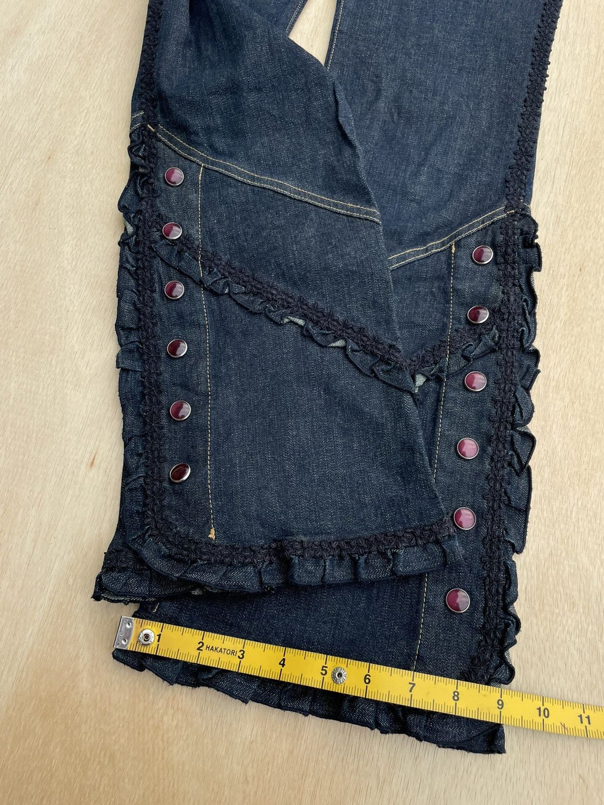 Hysteric Glamour × If Six Was Nine × Japanese Brand Pink House Flare Jeans Gothic Boot Cut Size 28" / US 6 / IT 42 - 18 Thumbnail