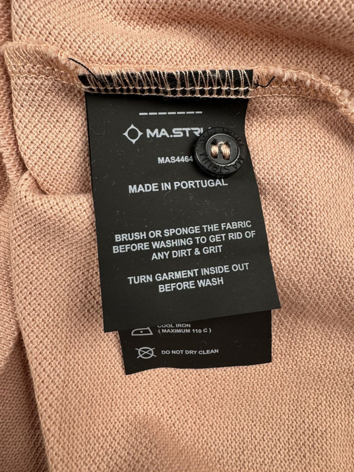 MA.STRUM MA.STRUM salmon pink embroidered logo polo tee massimo osti Size US S / EU 44-46 / 1 - 10 Thumbnail
