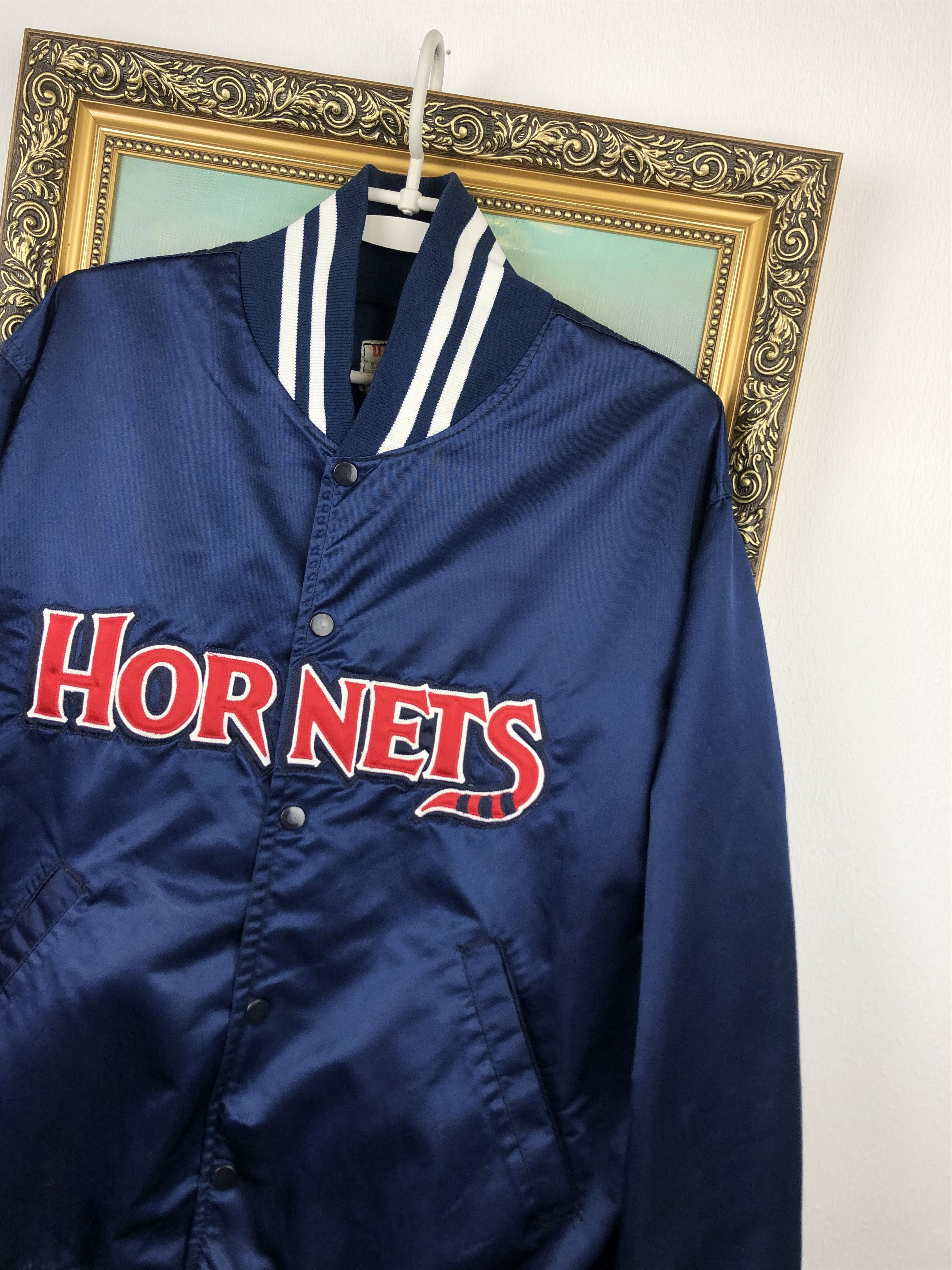 NBA Vintage 80's Charlotte Hornets Starter Satin Jacket Hype Size US XL / EU 56 / 4 - 3 Thumbnail