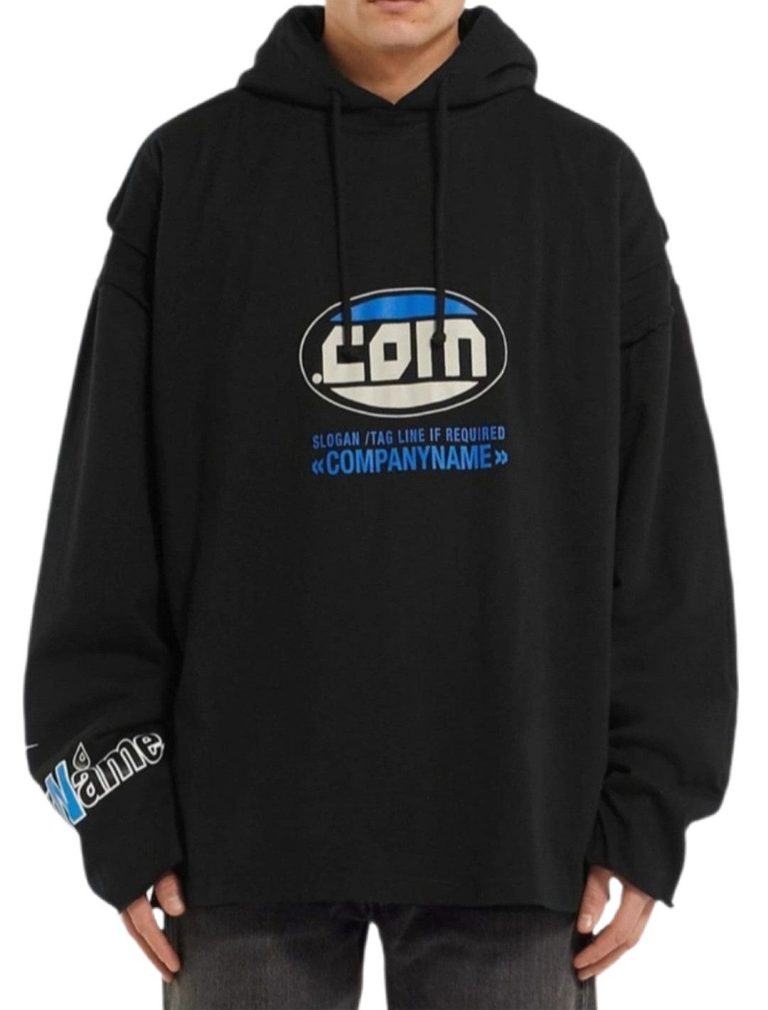 Vetements SS19 Company Name Double-Layer Oversized Hoodie