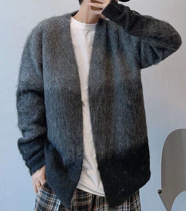 Other Gradient Fluffy Knit Cardigan Sweater Size US XL / EU 56 / 4 - 1 Thumbnail