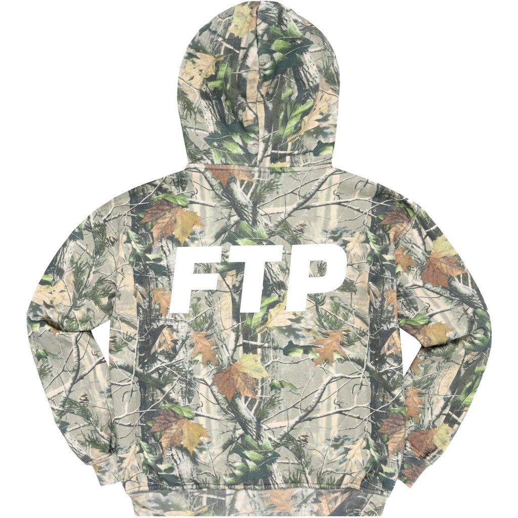 FTP Tree Camo Zip Up Hoodie (Size Medium)