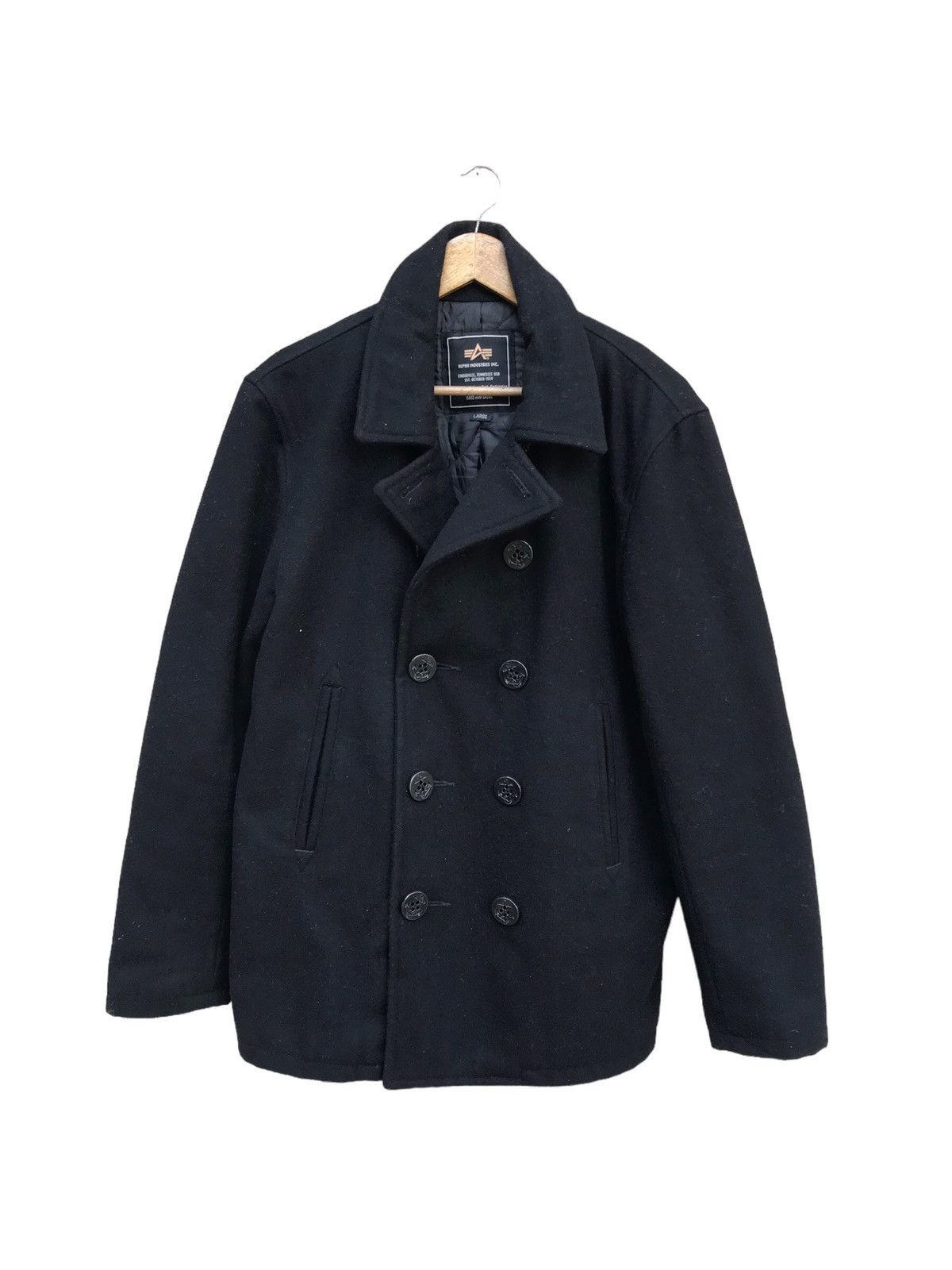 Alpha Industries × Avirex × Schott ALPHA INDUSTRIES WOOL JACKET DOUBLE COLLAR Size US L / EU 52-54 / 3 - 1 Thumbnail