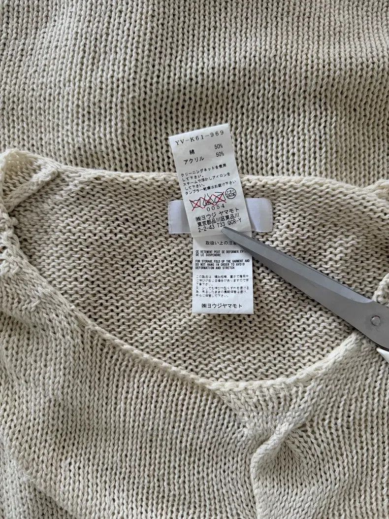 Yohji Yamamoto Yohji Yamamoto 09 SS Minimalist Twist Knit long sleeves Size XS / US 0-2 / IT 36-38 - 6 Thumbnail