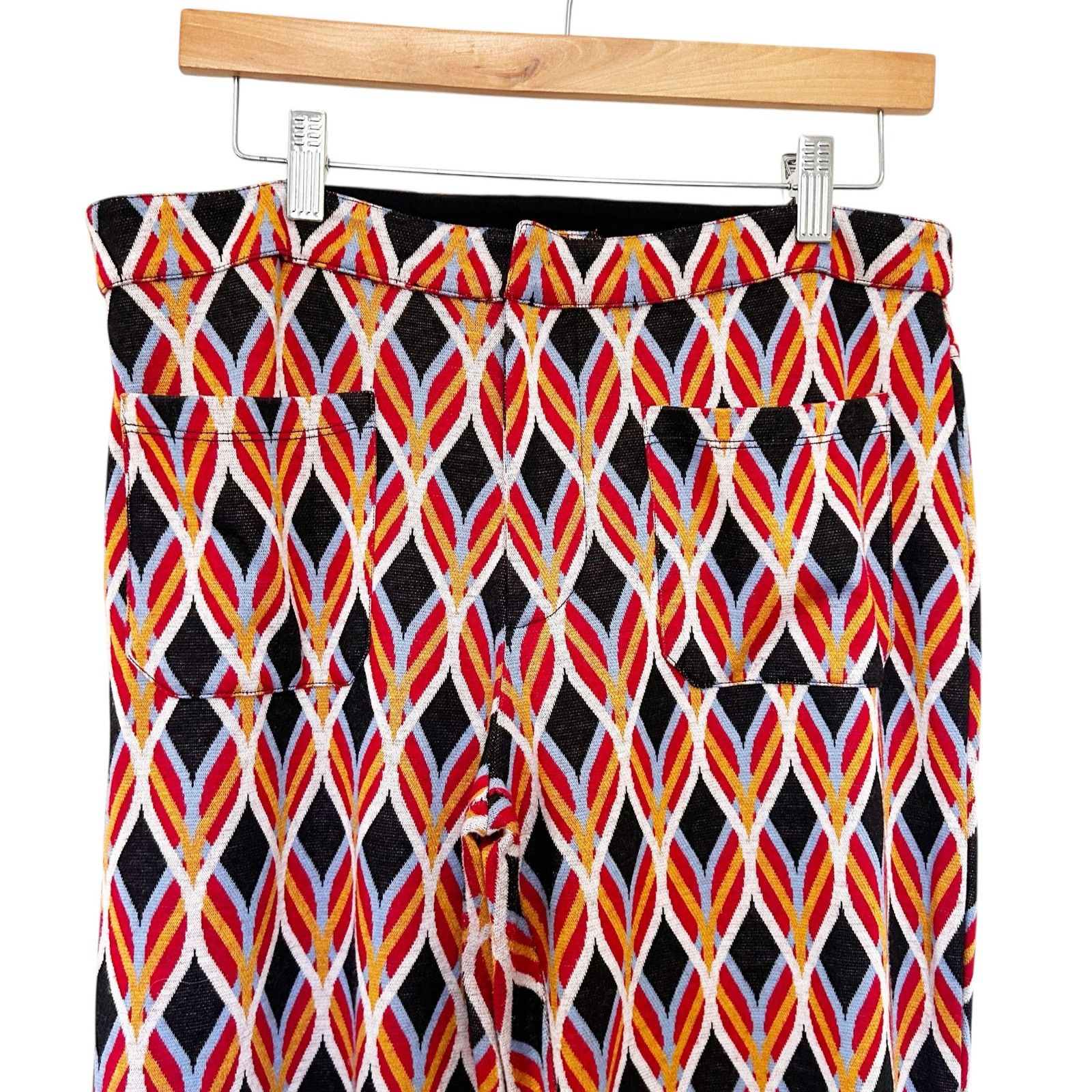 Free People Free People Hip Hugging Jacquard Flare Pants Sz 10 Size 32" / US 10 / IT 46 - 5 Thumbnail
