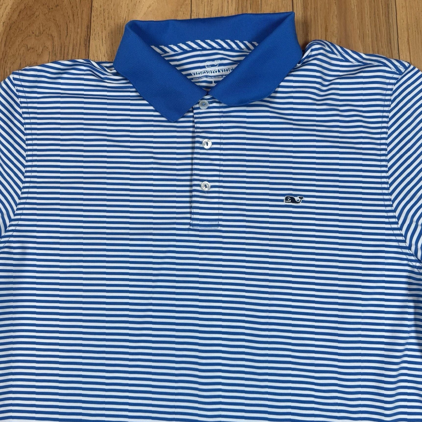 Vineyard Vines VINEYARD VINES Polo Shirt Men’s L Blue Stripe Stretch Golf Athletic Light Shirt Men L Blue Stripe Stretch Golf Athletic Light Size US L / EU 52-54 / 3 - 3 Thumbnail