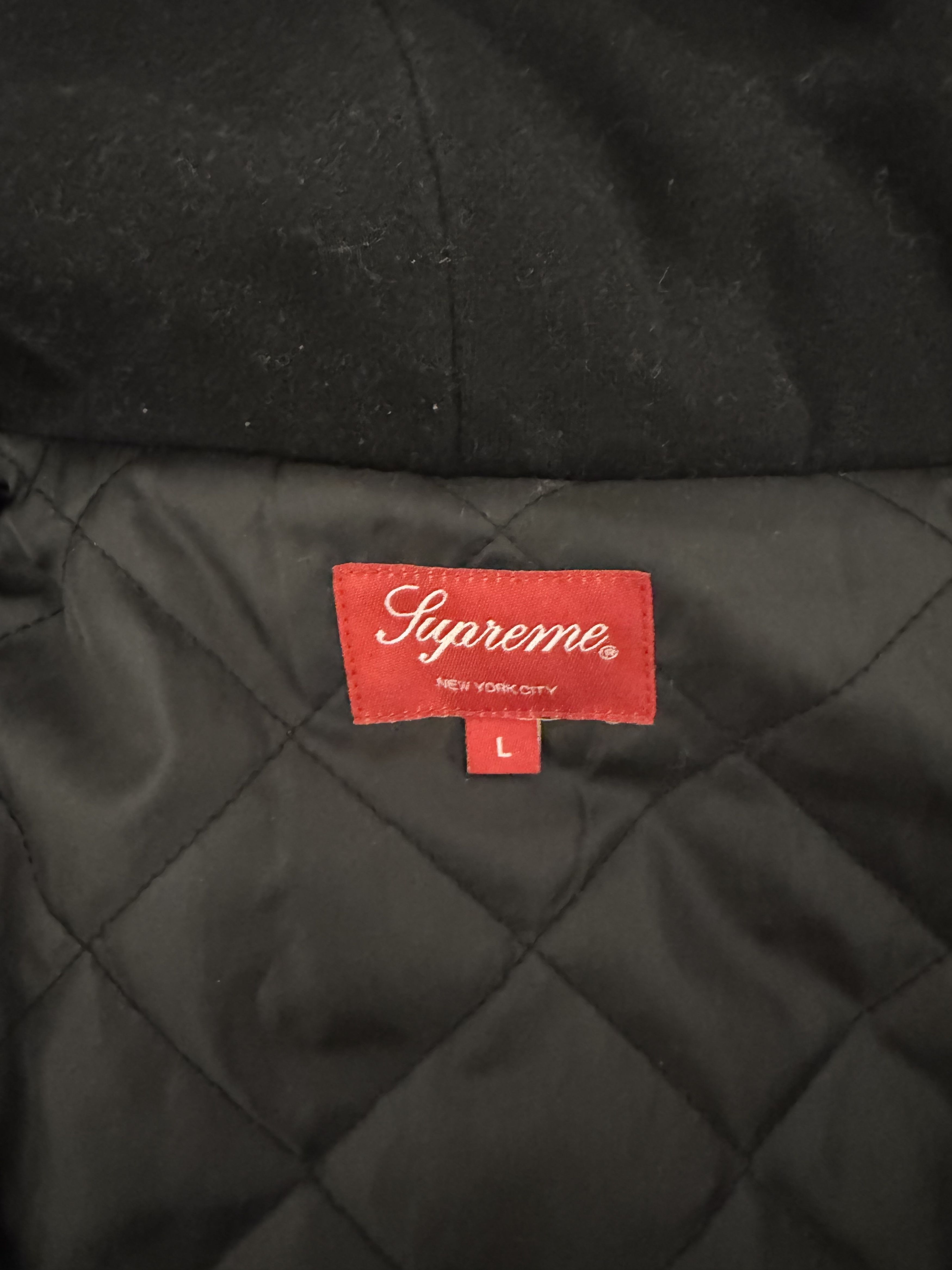 Supreme Supreme Hooded Flannel Zip Up Shirt 'Black' Size US L / EU 52-54 / 3 - 5 Thumbnail