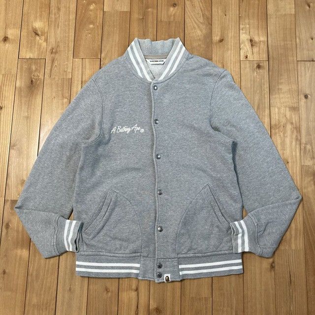 Bape BAPE General Embroidered Sweat Varsity Jacket a bathing ape Size US L / EU 52-54 / 3 - 2 Thumbnail
