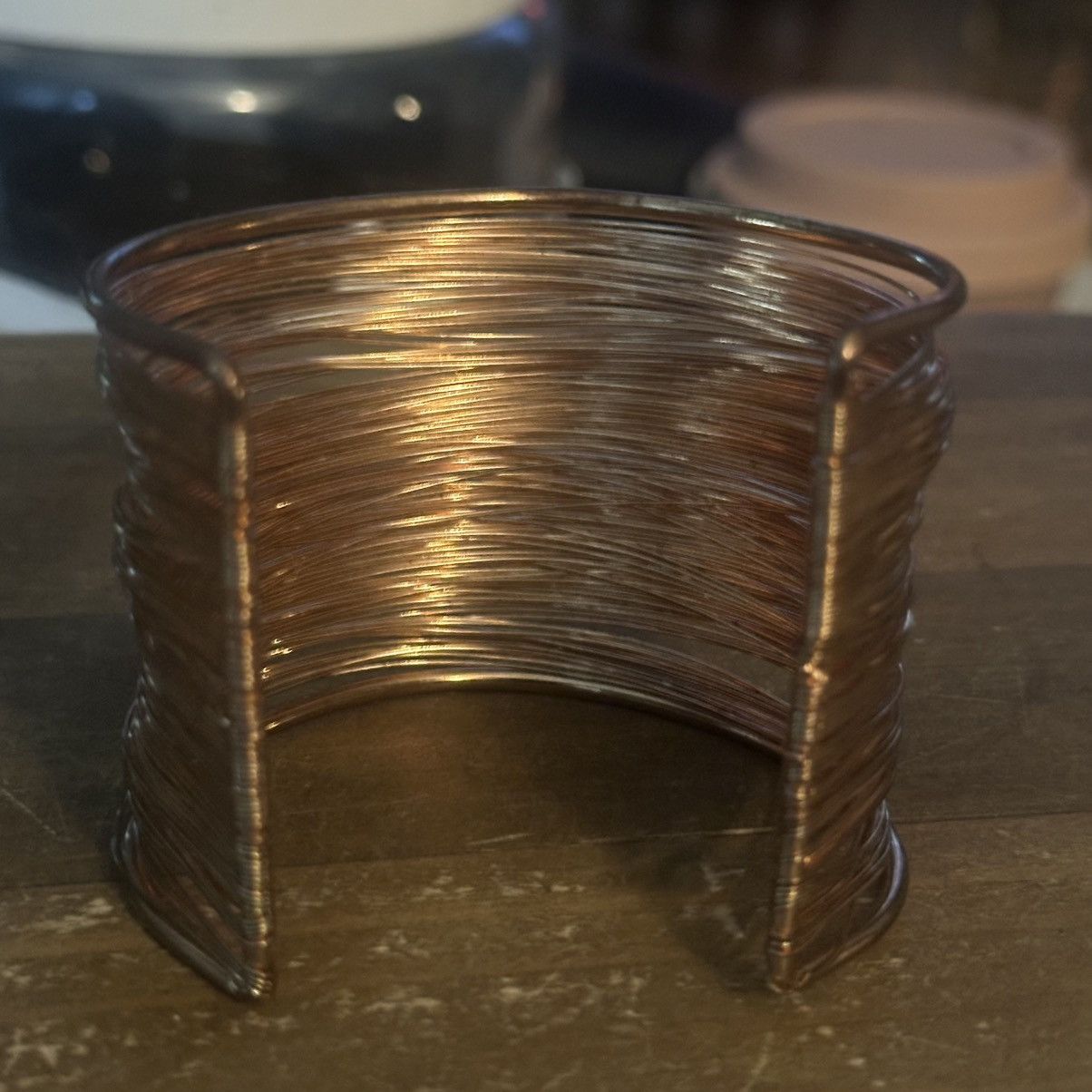 Other Wide copper multi wire cuff bracelet Size ONE SIZE - 6 Thumbnail
