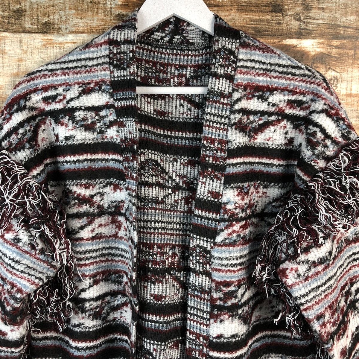Japanese Brand Japan vintage fur shaggy navajo Cardigan Knitwear #2494 Size US M / EU 48-50 / 2 - 5 Thumbnail