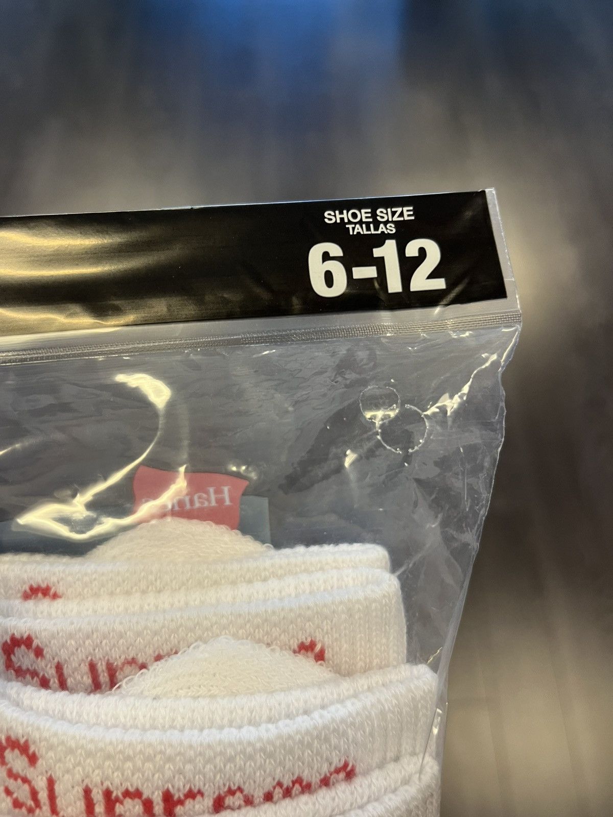 Hanes × Supreme Supreme Hanes Crew Socks 4 Pack White Size ONE SIZE - 3 Thumbnail
