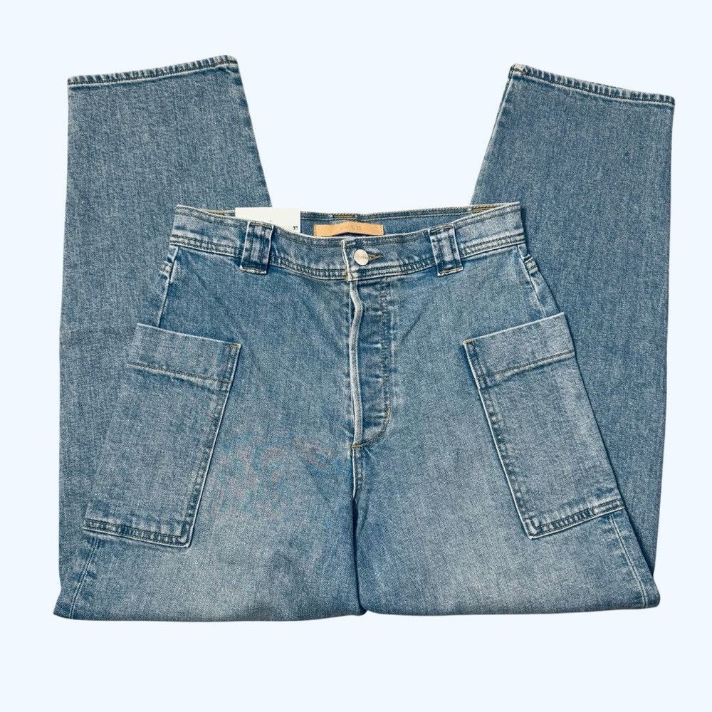 Joe's NWT New $198 Joe's Pheobe Patch Pocket Barrel Leg Jeans In Size 27" / US 4 / IT 40 - 4 Thumbnail
