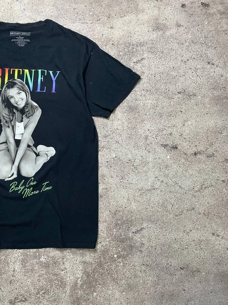 Band Tees Vintage Britney Spears Baby Time T-Shirt Rainbow Logo Black Size US M / EU 48-50 / 2 - 3 Thumbnail