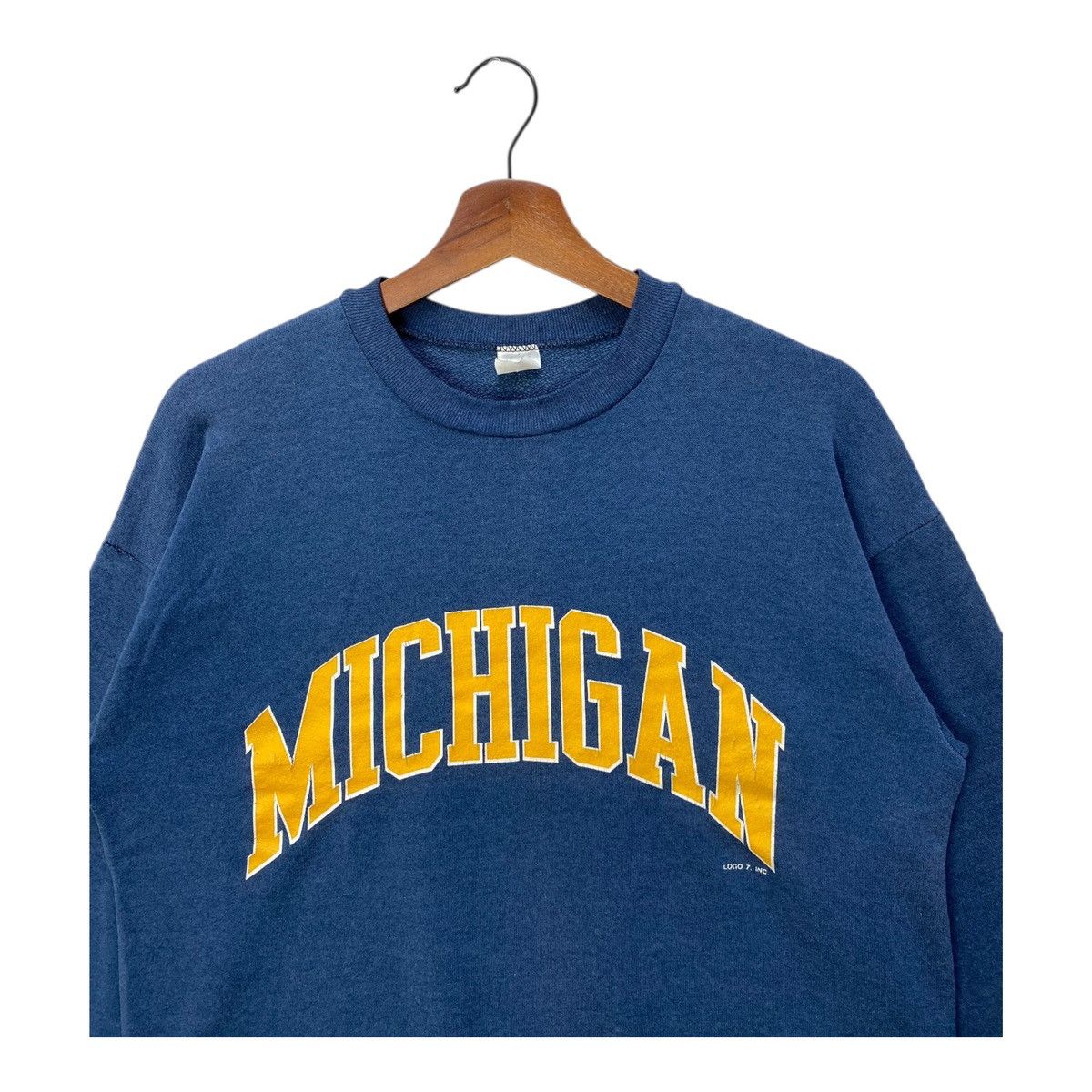 Logo 7 Vintage Michigan Sweatshirt Logo 7 Light Cotton Size Large Size US L / EU 52-54 / 3 - 2 Thumbnail