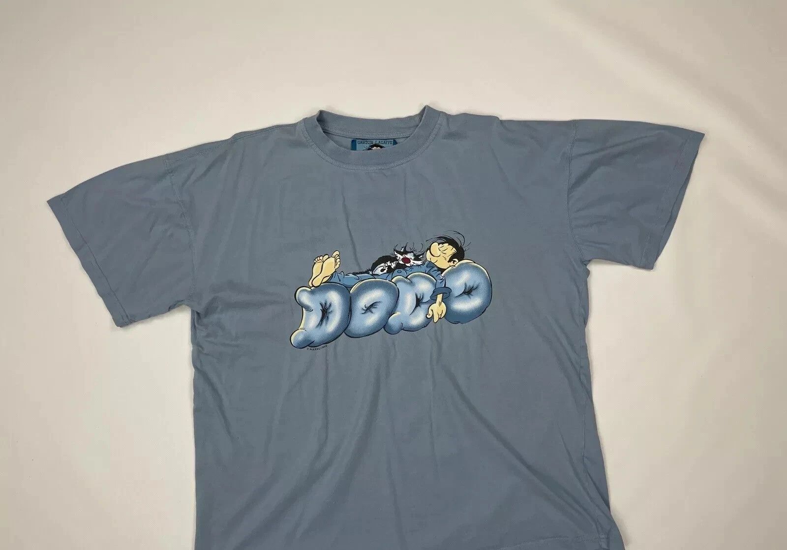Vintage VINTAGE 2000s SHIRT GASTON LAGAFFE BELGIUM COMICS MENS MARSU Size US L / EU 52-54 / 3 - 3 Thumbnail