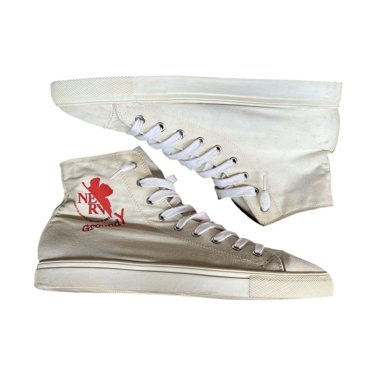 Ground Y Yohji Yamamoto Ground Y x Evangelion hi top sneaker 2015 Size US 10 / EU 43 - 8 Thumbnail